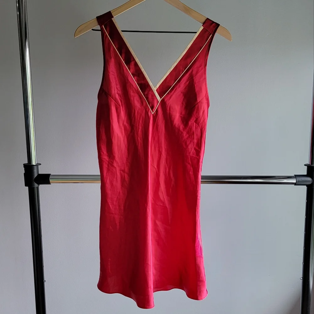 Jones New York | Red Babydoll Slip Lingerie Dress Y2K - Picture 1 of 5